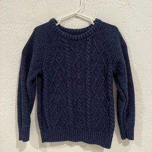 Navy cable knit sweater